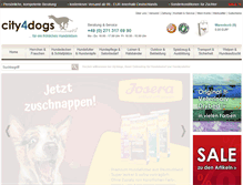 Tablet Screenshot of city4dogs.de